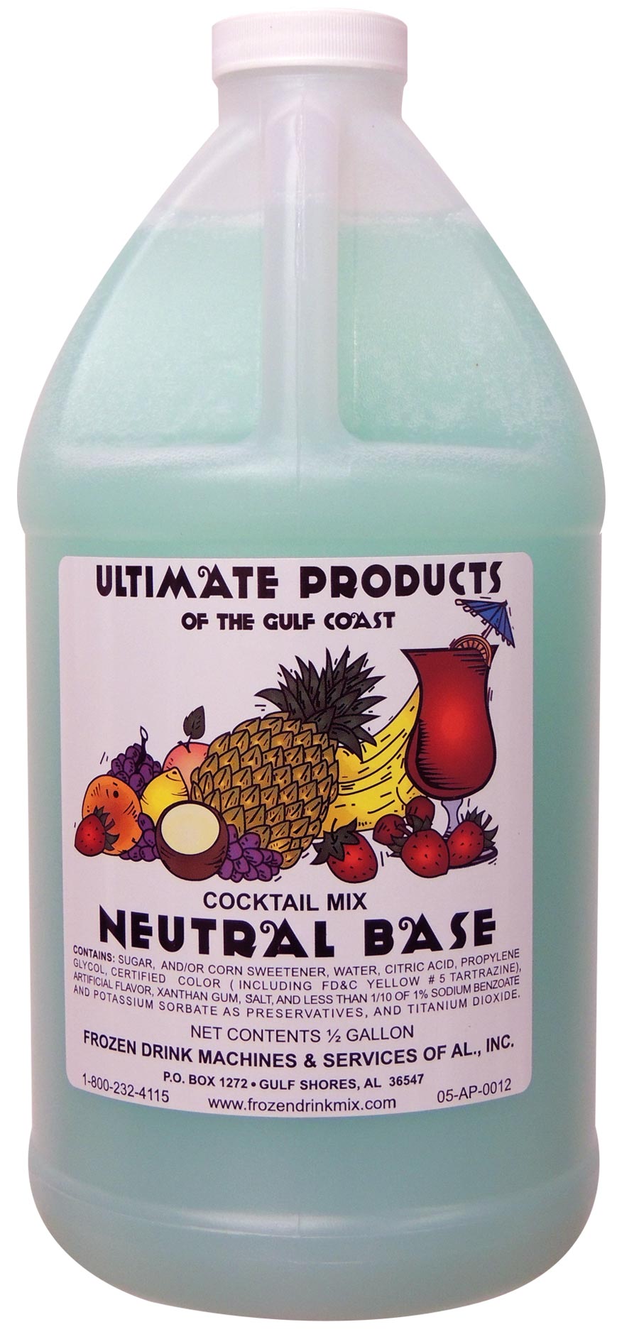 Slushee USA Neutral/Cocktail Slushee Frozen Drink Mix – 4-Gallon Case, No Flavor, No Color